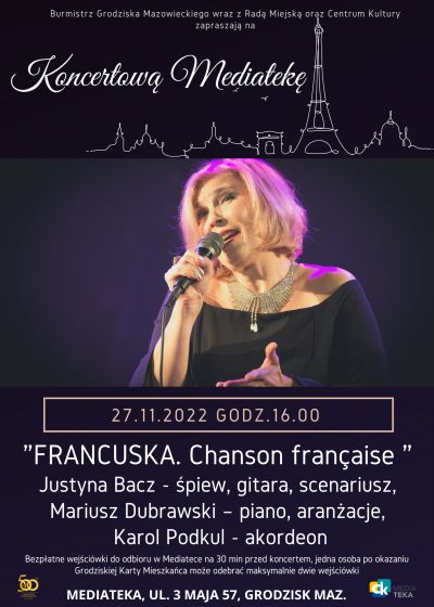 Koncertowa Mediateka – “FRANCUSKA. Chanson française ” 