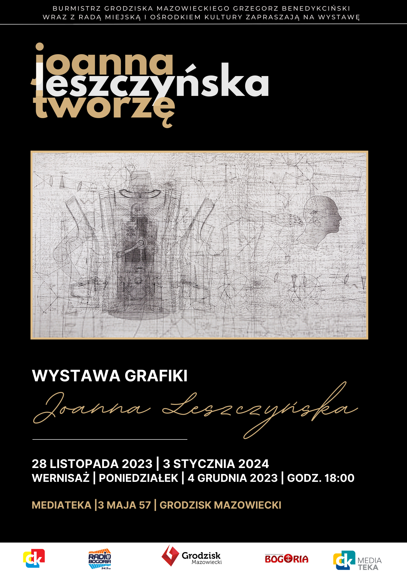 Wernisaż wystawy grafiki: Joanna Leszczyńska tworzę