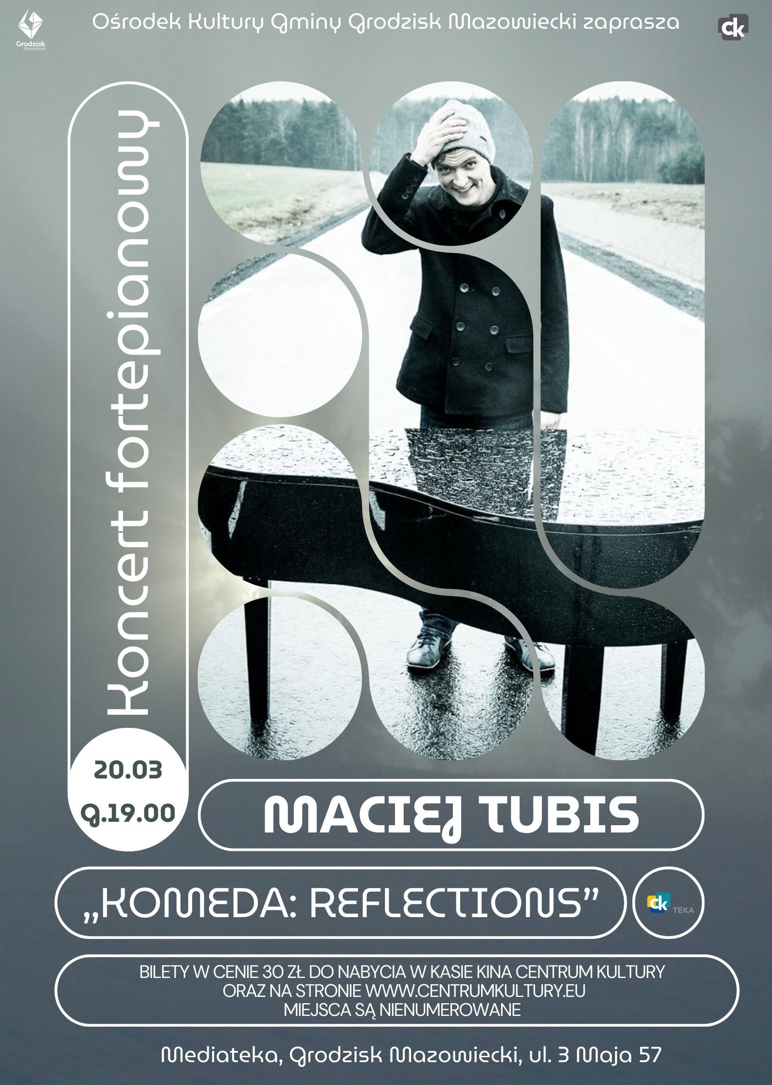 Koncert fortepianowy  Maciej Tubis – Komeda: Reflections