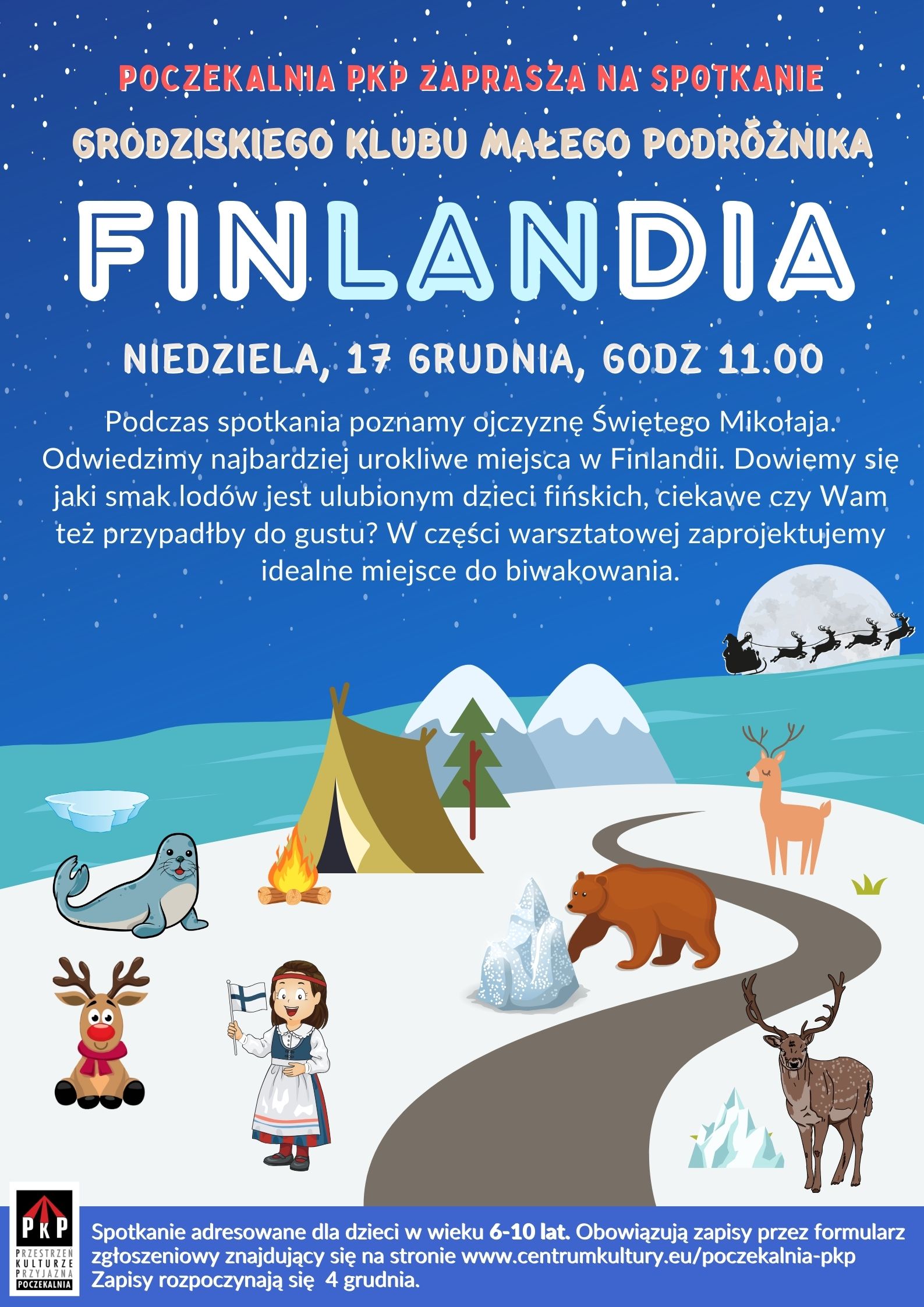 Spotkanie dla dzieci podczas którego opowiemy o Finlandii