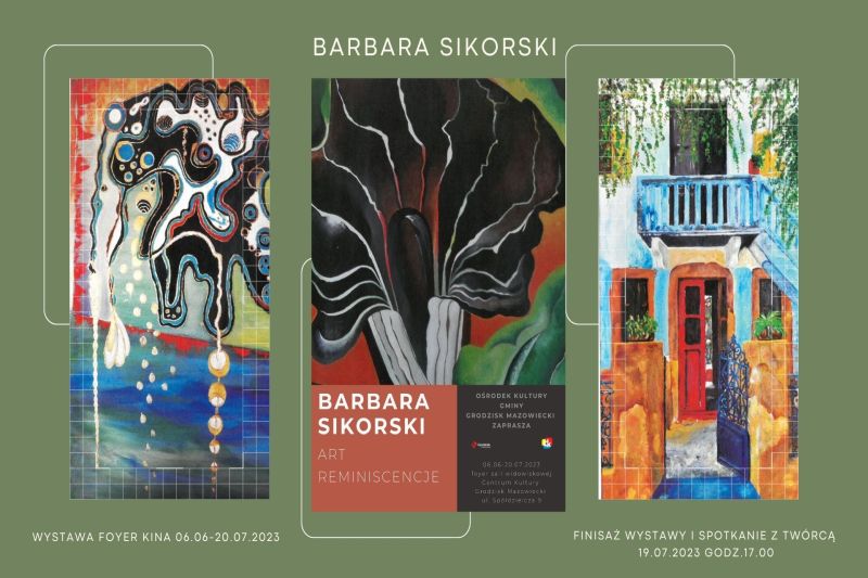 Wystawa prac Barbary Sikorski – foyer kina 06.06-20.07.2023